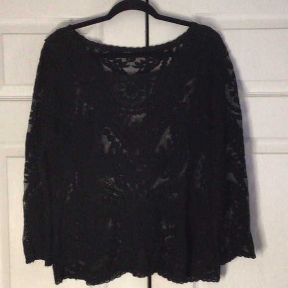 Black lace top - Picture 1 of 5